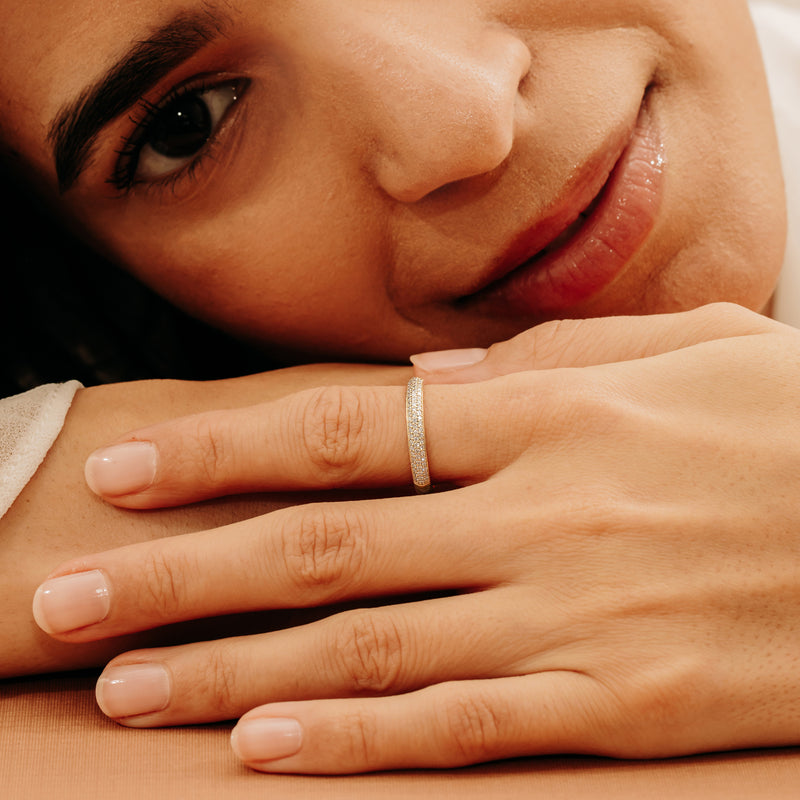 Solid Gold Diamond Ring
