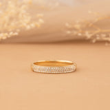 Half Eternity Gold Ring