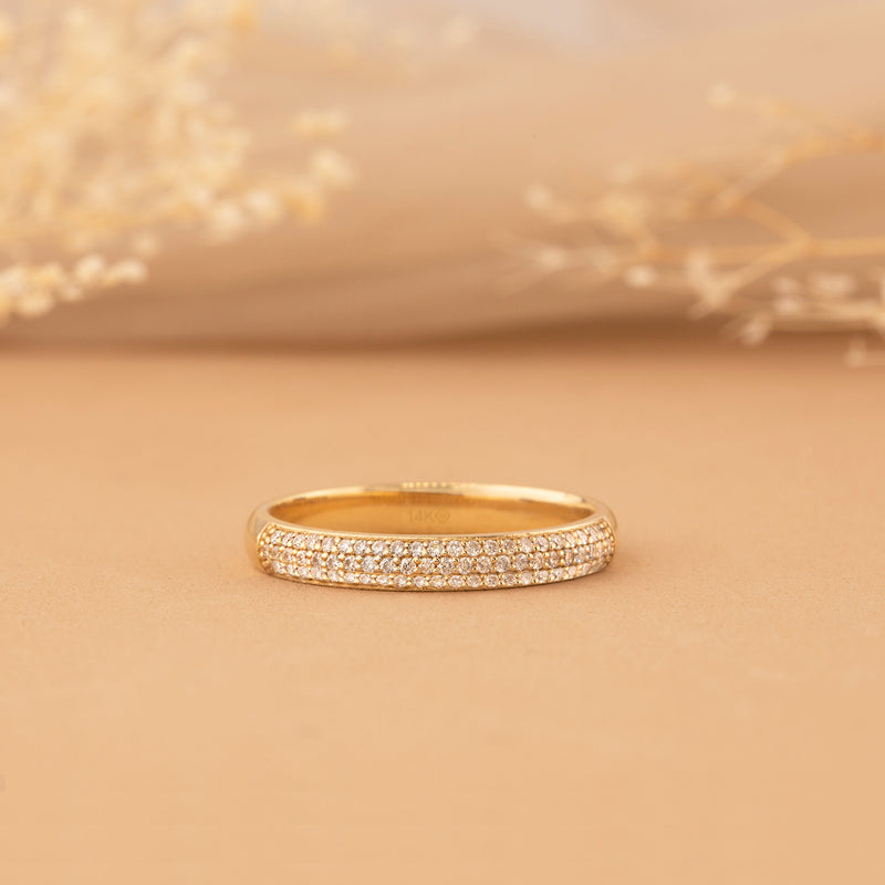 Half Eternity Gold Ring