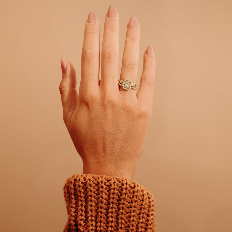 Handmade Gold Diamond Engagement Ring