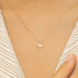 saturn pendant necklace