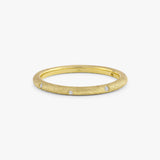 Brushed Gold Ring