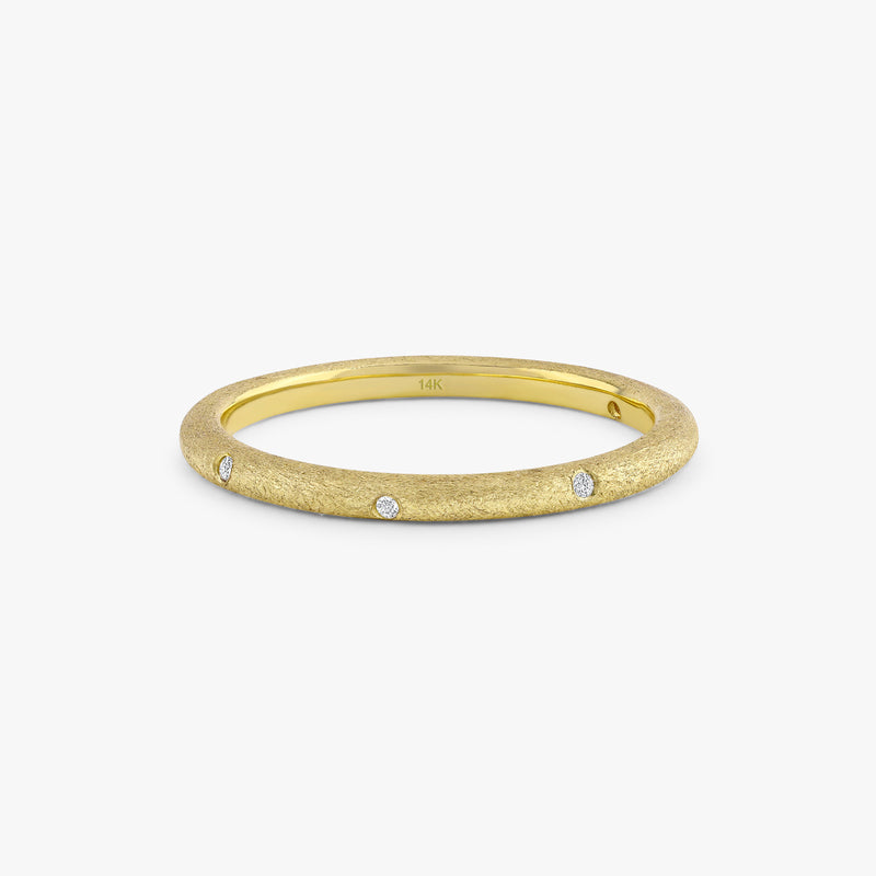 Brushed Gold Ring