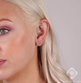 Handmade Solid Gold Diamond Earrings