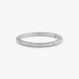 White Gold Brushed Gold Diamond Ring