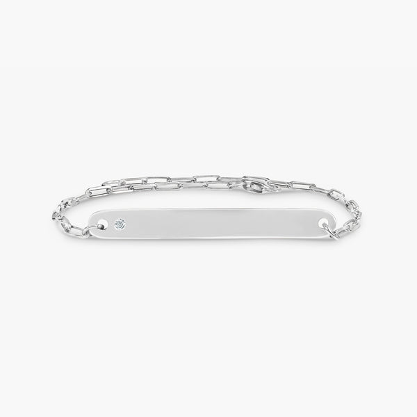 Paperclip Engravable ID Name Bracelet - SARAH ELISE