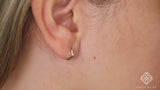 minimalistic gold hoops