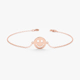 Rose Gold Smiley Face Bracelet