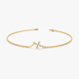 Diamond Cross Bracelet