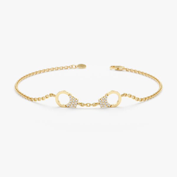 Diamond Handcuff Bracelet