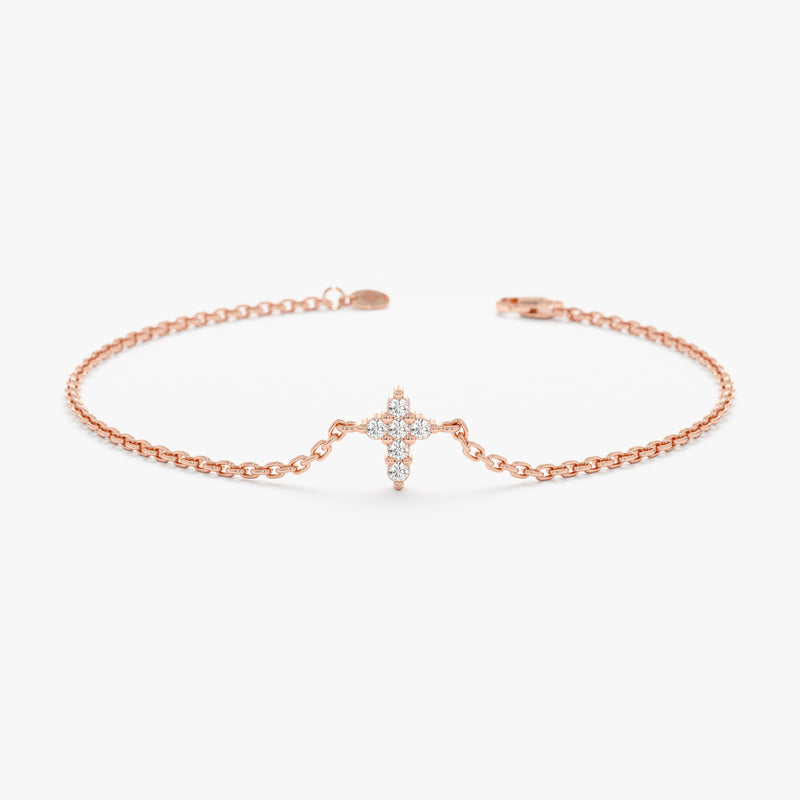 Diamond Cross Bracelet – Diamond Shoal Jewelers
