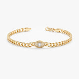 Miami Cuban Chain Evil Eye Bracelet