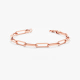 Rose Gold Paperclip Chain Bracelet