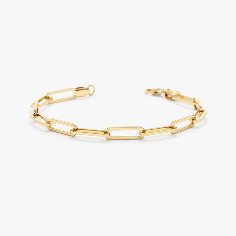 Thick Paperclip Chain Bracelet