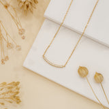 One diamond line necklace