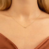 Handmade Natural Diamond Ball Necklace