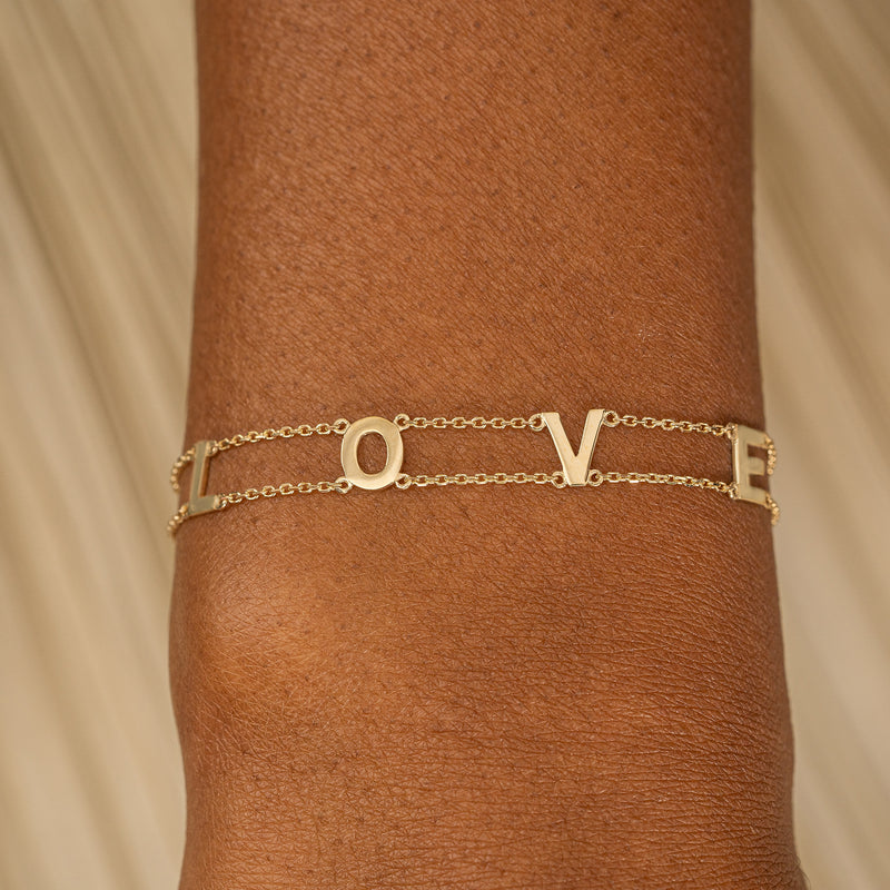 Personalized Solid Gold Bracelet