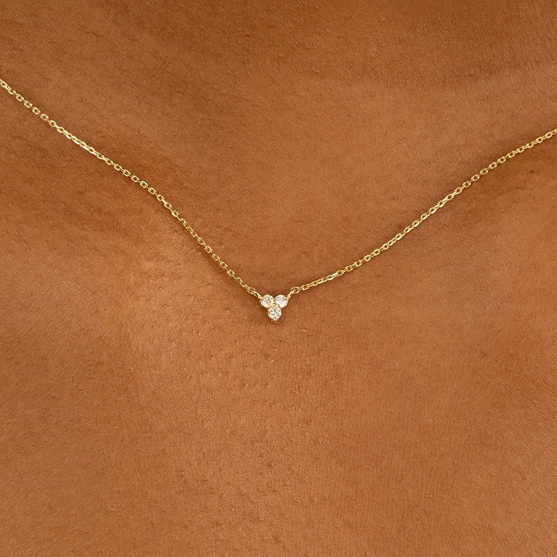 Dainty Handmade Diamond Necklace