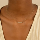 Solid Gold Diamond Twist Necklace