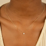Diamond Flower Necklace