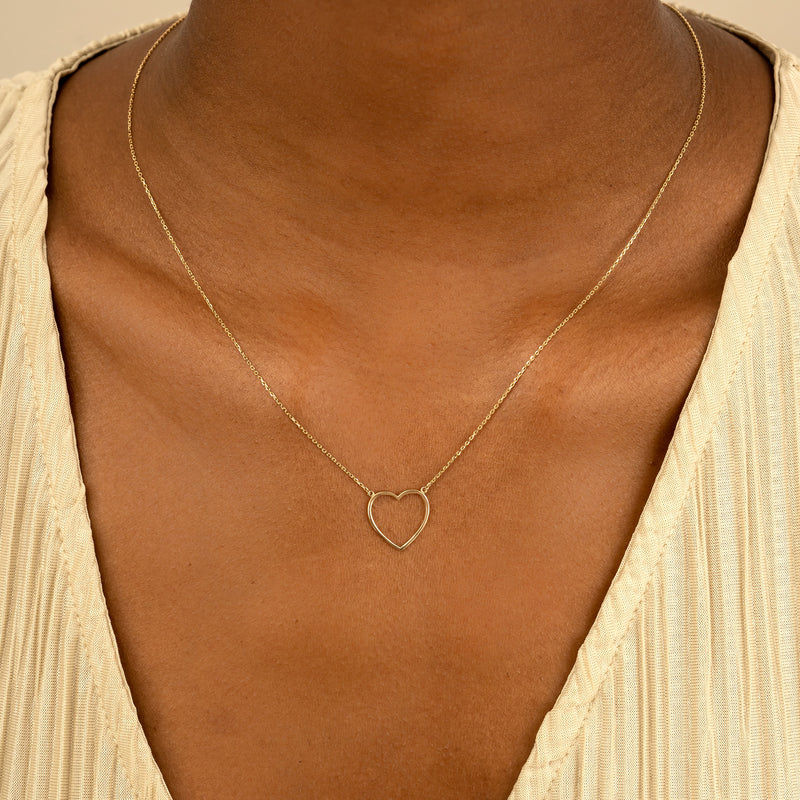 Solid Gold Pendant Necklace