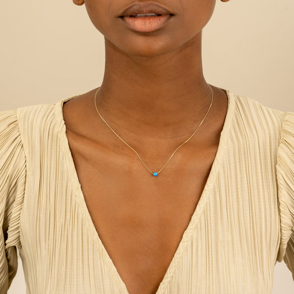 dainty ball necklace