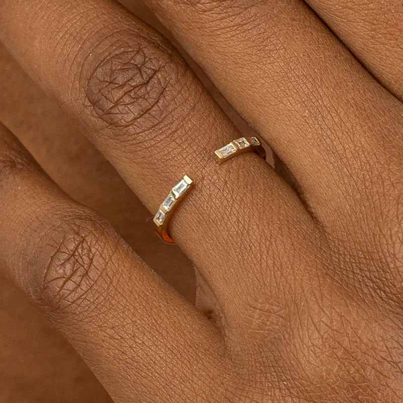 Solid Gold and Diamond Ring