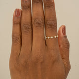 Dainty Gold and Diamond Ring