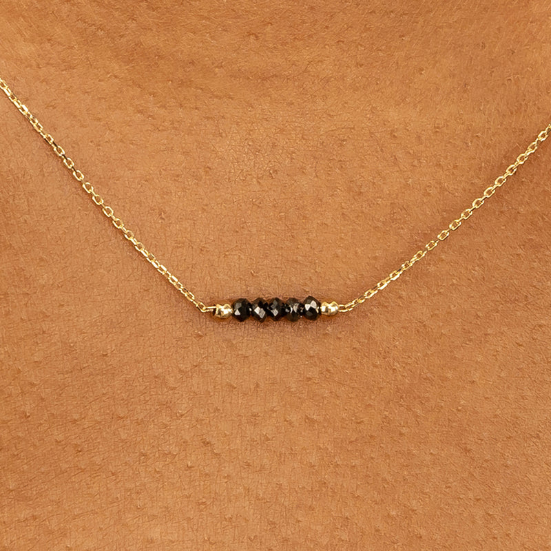 Multi Black Diamond Necklace