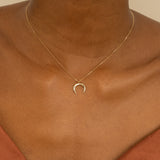 Gold Crescent Necklace