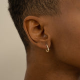 Plain U Shape Gold Hoops