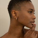 Small Solid Gold Hoop Earrings