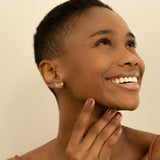 Cursive Diamond Love Studs