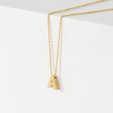 Solid Gold Letter Initial necklace