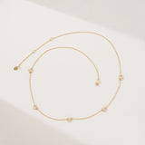 Diamond Star Station Necklace