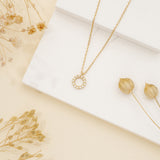 Mini Circle Pendant Necklace