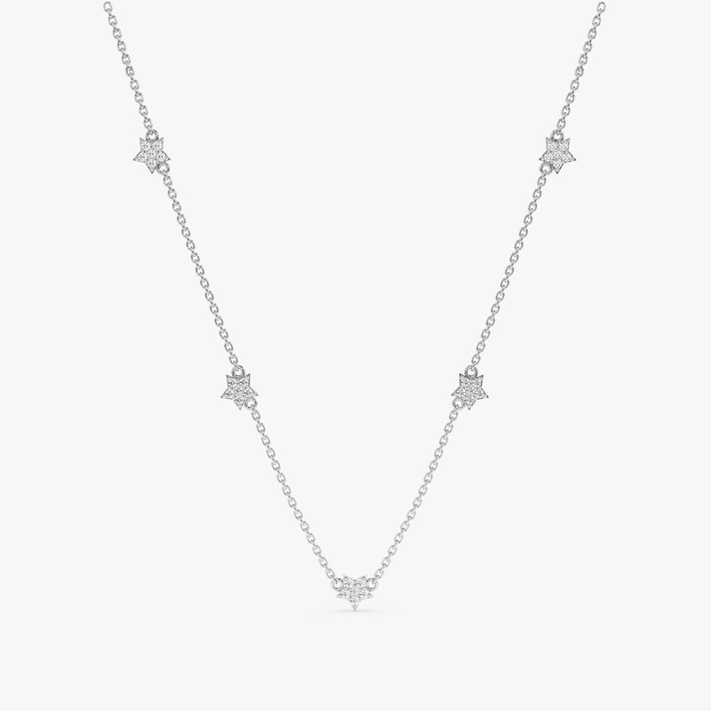 French Victorian Diamond Star Necklace - Victorian Jewelry (1837-1901) - By  Era - Jewelry