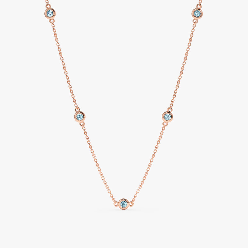 Diamond Station Necklace by Sarah McGuire - NEWTWIST