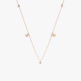 Rose Gold Diamond Initials