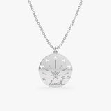 White Gold Personalized Luck charm Necklace