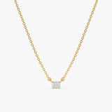 Prong Set Natural Diamond Necklace