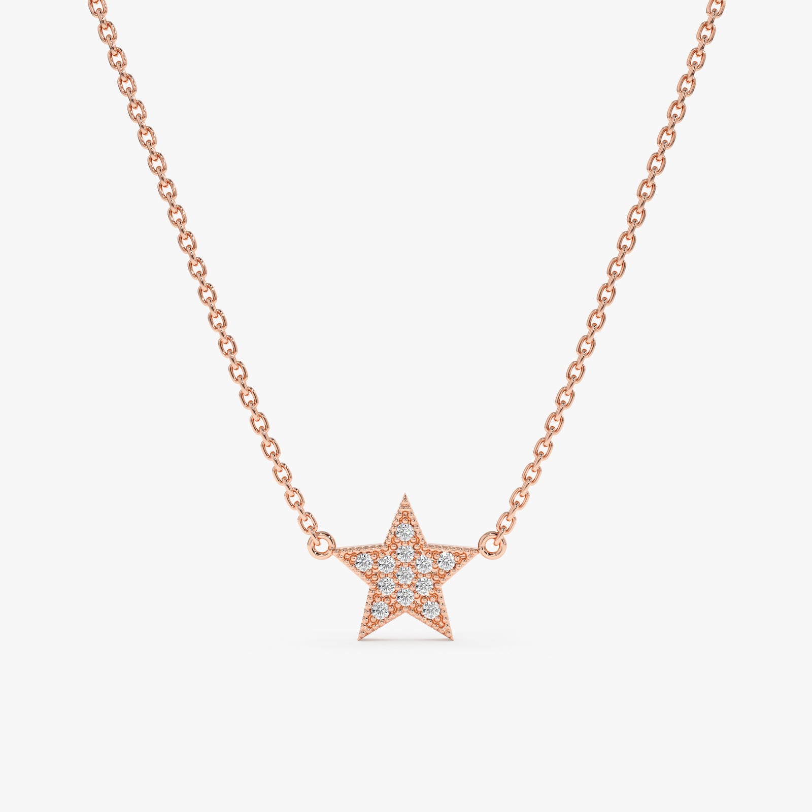 Dainty Natural Diamond Star Necklace | Sarah Elise Jewelry