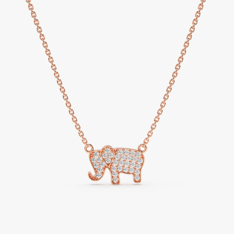 Handmade Rose Gold Luck Elephant