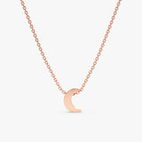 Rose Gold Moon Necklace