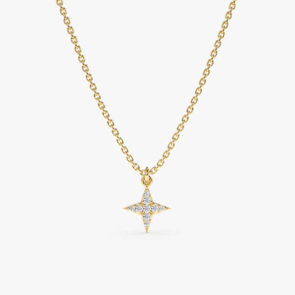 Natural Diamond North Star Necklace
