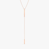 Solid Rose Gold Engravable Necklace