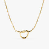 Yellow Gold Promise Knot Necklace