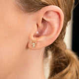 Diamond Bee Earrings