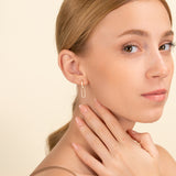 Handmade Dangling Diamond Earrings