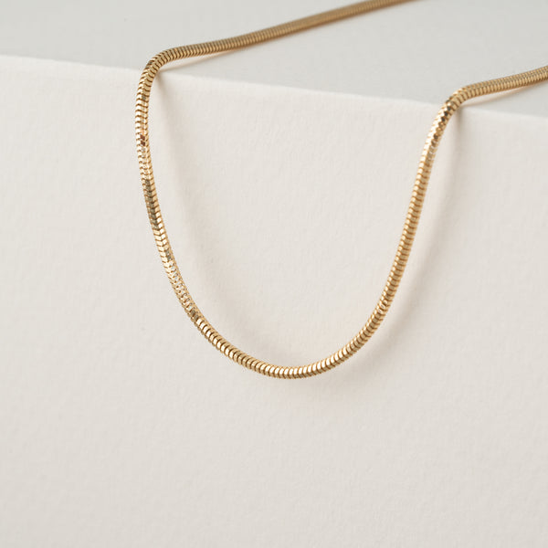 handmade solid gold Snake Chain Necklace